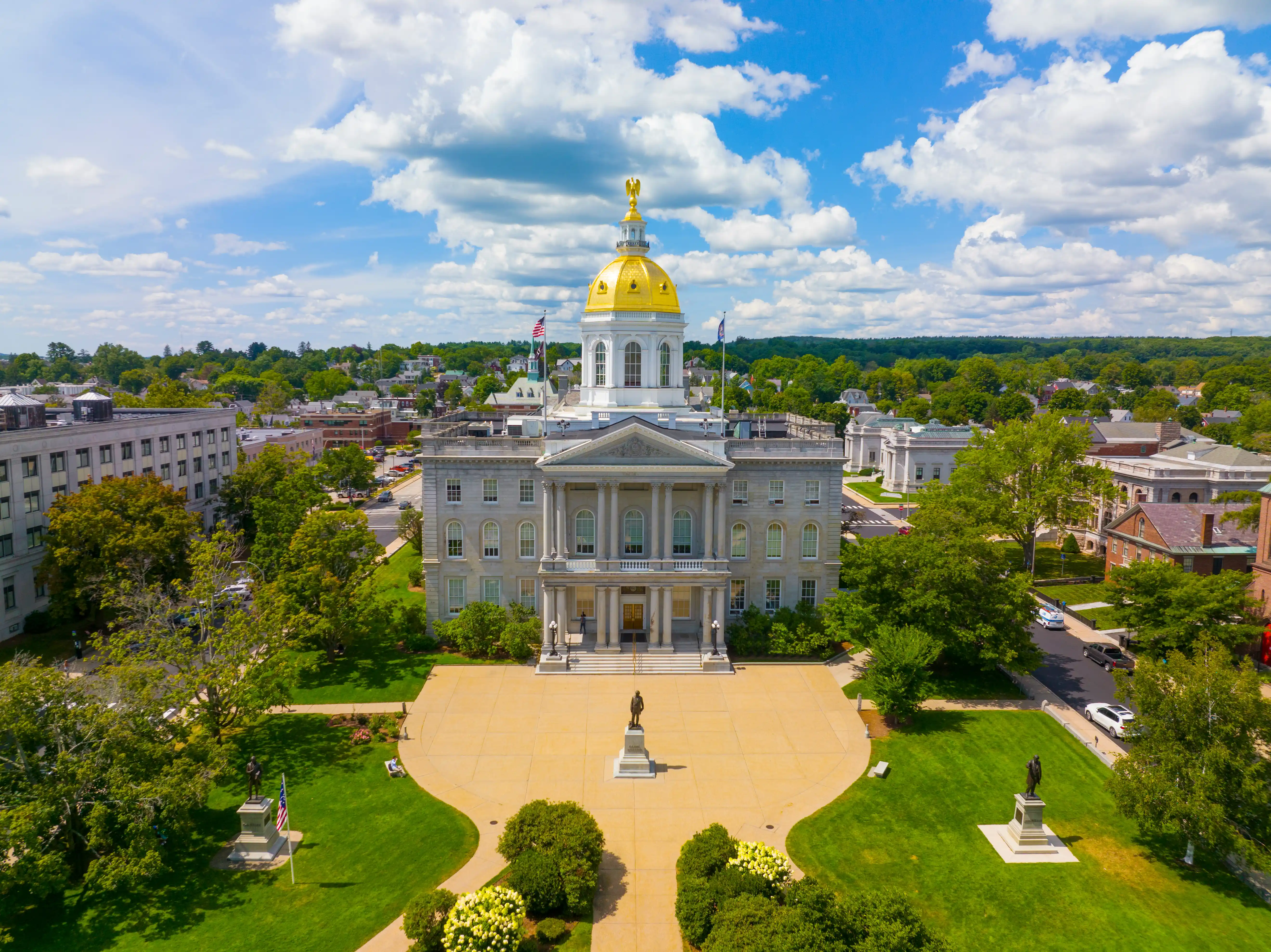 New Hampshire State House during elections